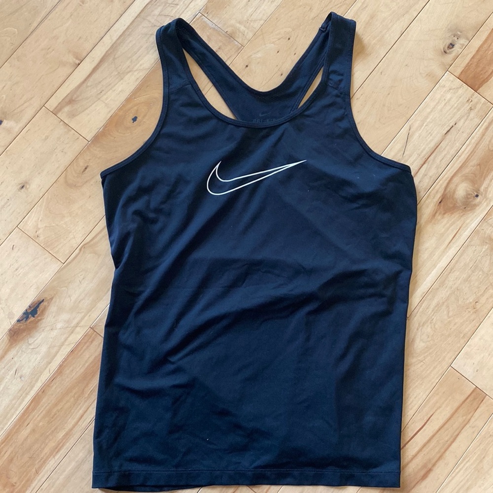 Black Nike Dr-Fit Racer Back Tank